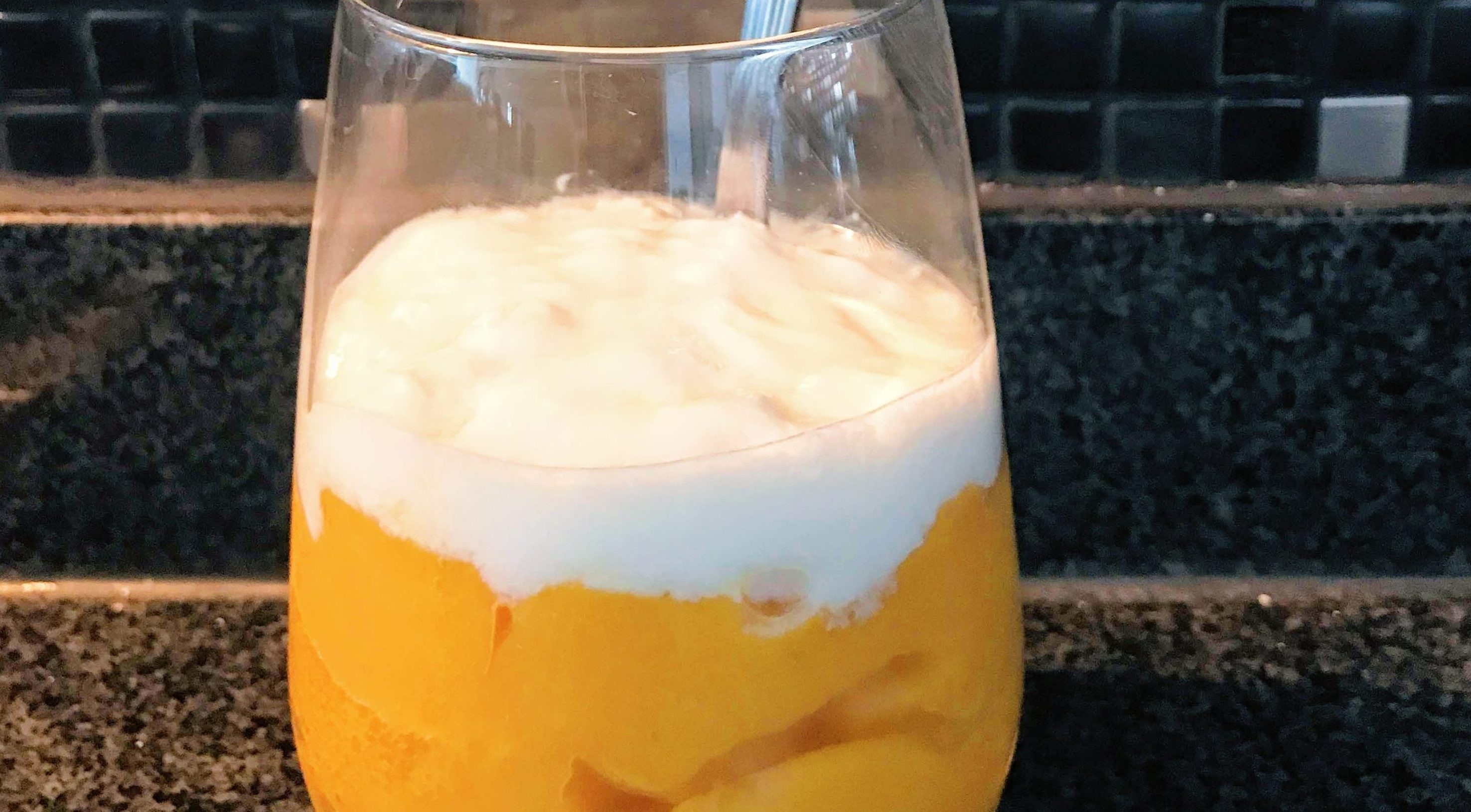 Gelatina de Mango Natural ideal para comer con yogur